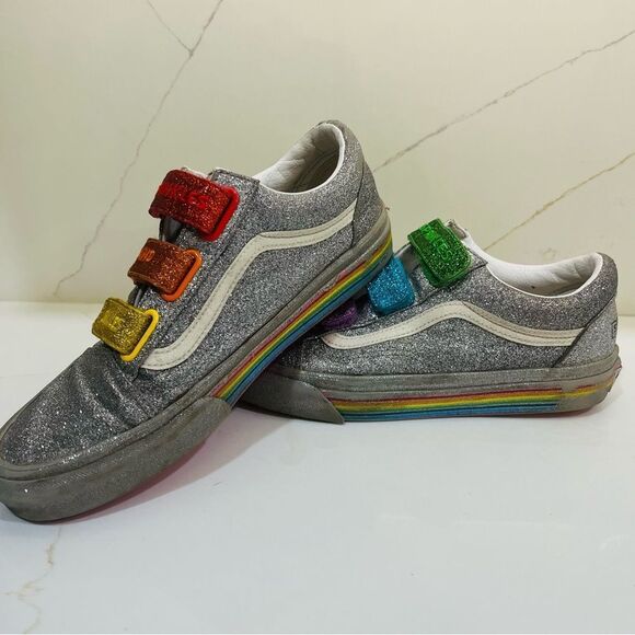 Vans Flour Shop x Old school V “silver rainbow” in Metallic - Picture 13 of 13
